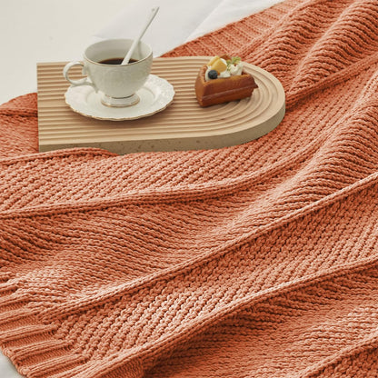 Home Chunky Knit Throw Blanket
