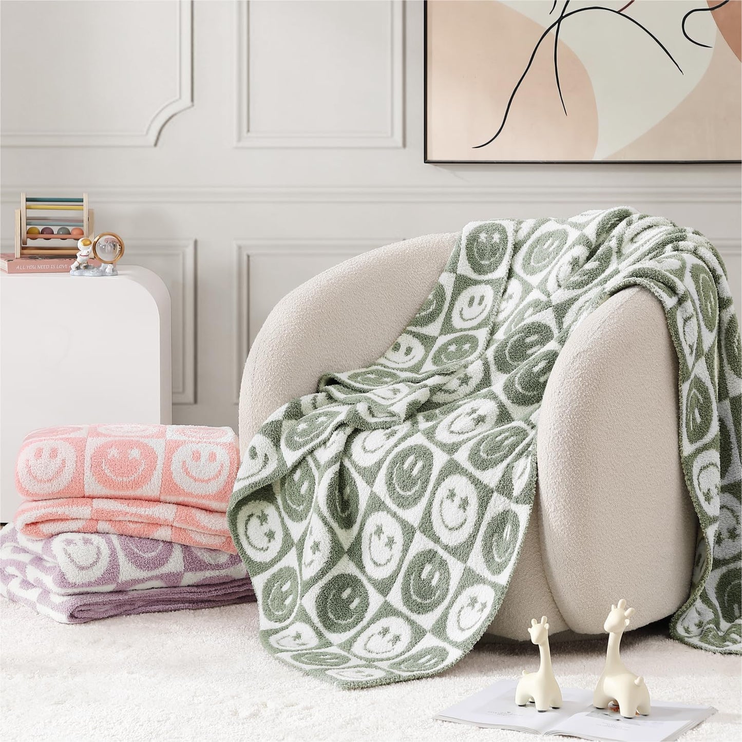 Cozy Checkered Throw Blanket