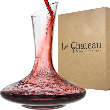 Crystal Wine Decanter - Red Wine Carafe with Aerator – 750ML