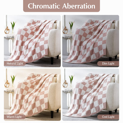 Cozy Checkered Throw Blanket