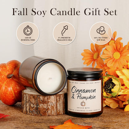 Autumn Scented Candle Collection – Seasonal Scents for Cozy, Holiday Ambience