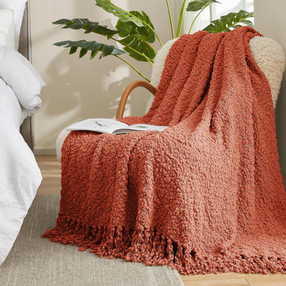 Home Chunky Knit Throw Blanket