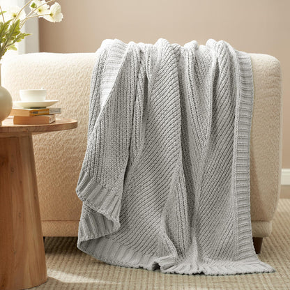 Home Chunky Knit Throw Blanket