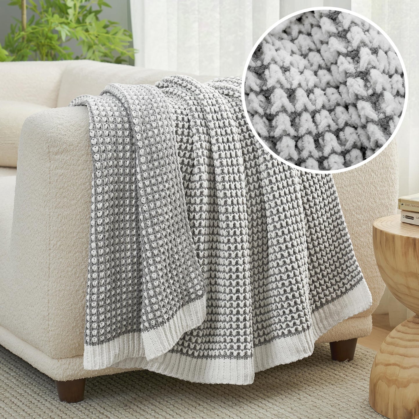Home Chunky Knit Throw Blanket