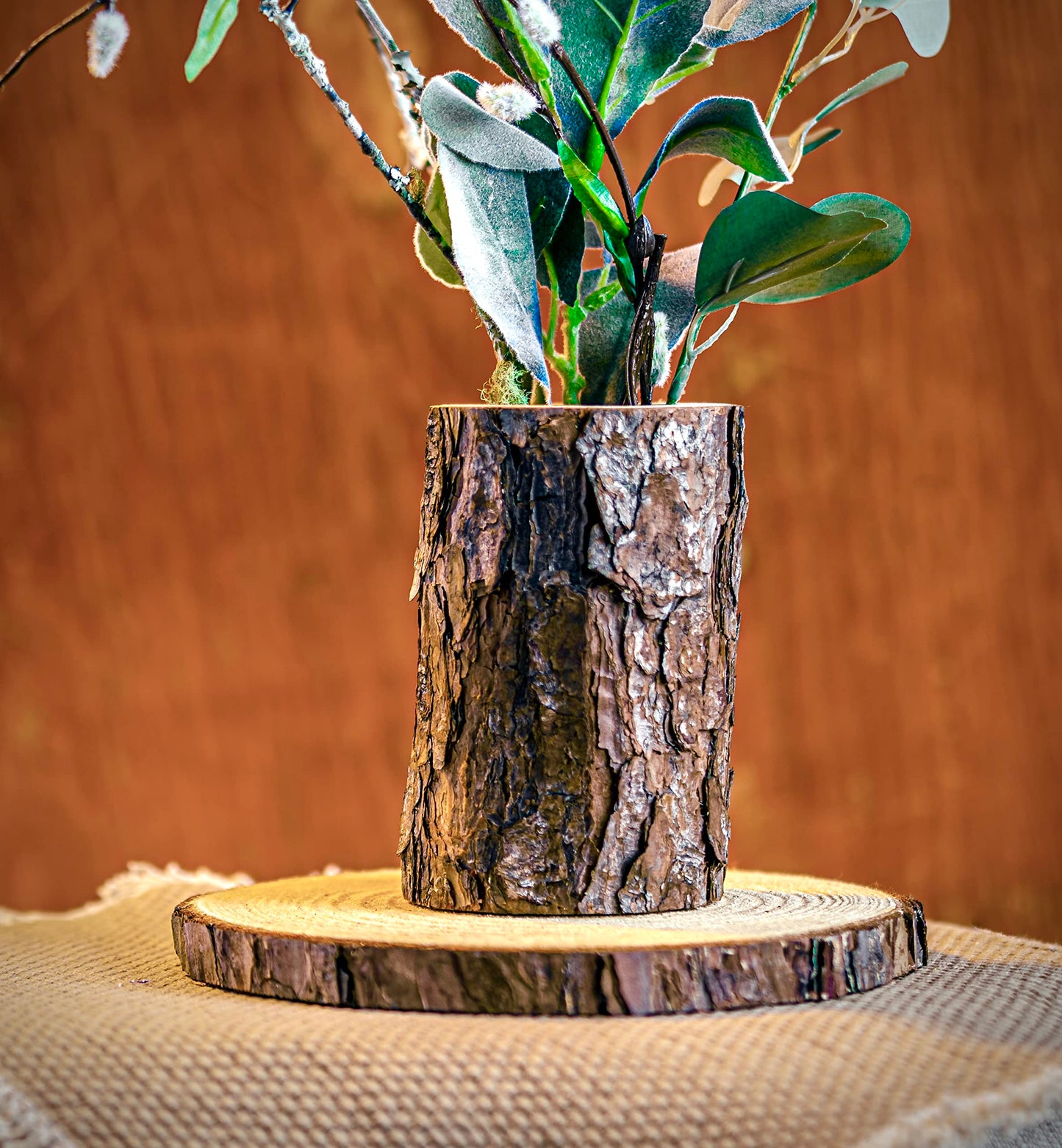 Rustic Centerpiece Rounds for Weddings, Crafts & Home Décor | Kiln-Dried, Sustainable Wood (6 or 10 Pack)