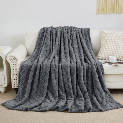 Luxury Plush Faux Fur Throw Blanket