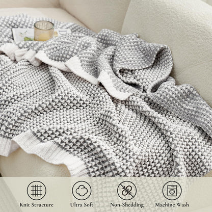 Home Chunky Knit Throw Blanket