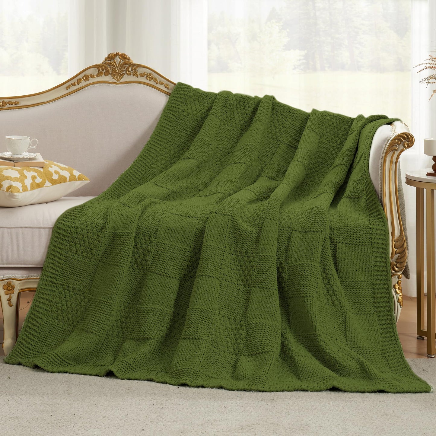 Home Chunky Knit Throw Blanket