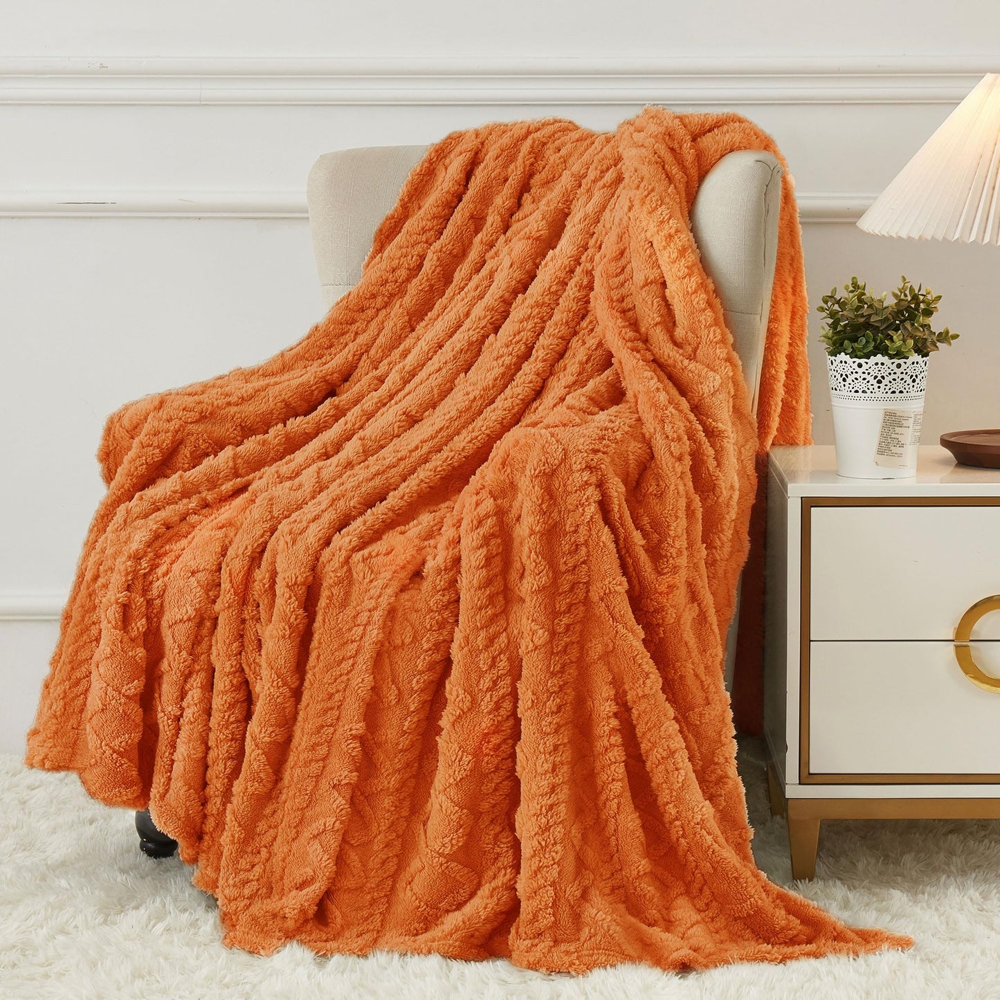 Luxury Plush Faux Fur Throw Blanket