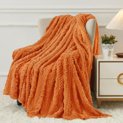 Luxury Plush Faux Fur Throw Blanket