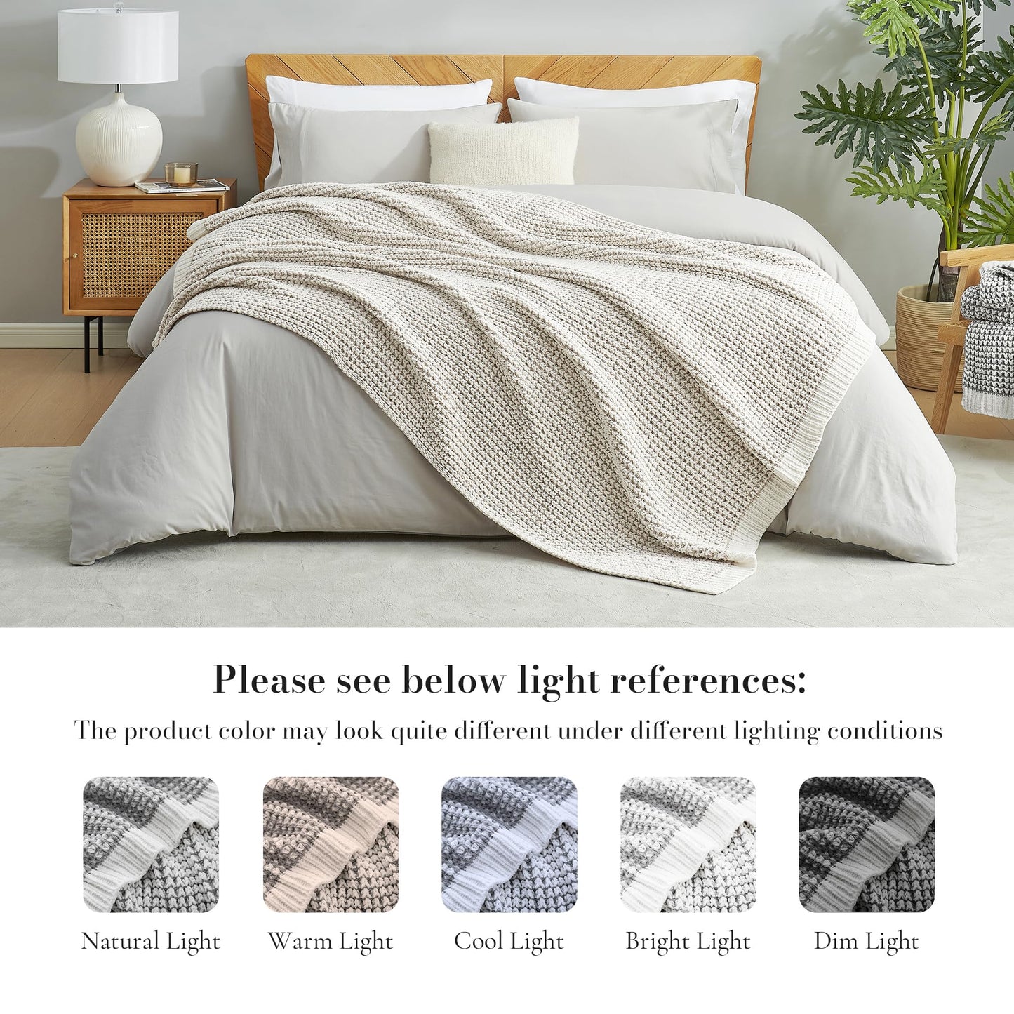 Home Chunky Knit Throw Blanket