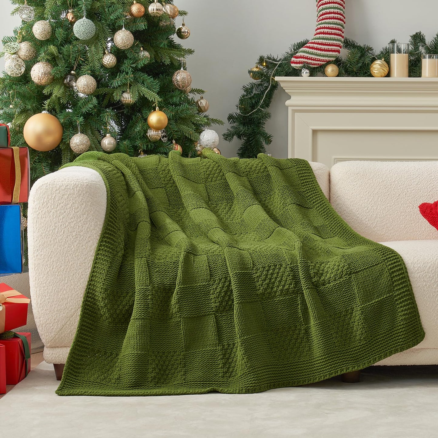 Home Chunky Knit Throw Blanket