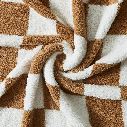 Cozy Checkered Throw Blanket