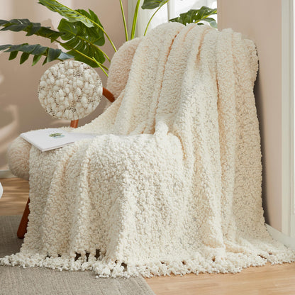 Home Chunky Knit Throw Blanket