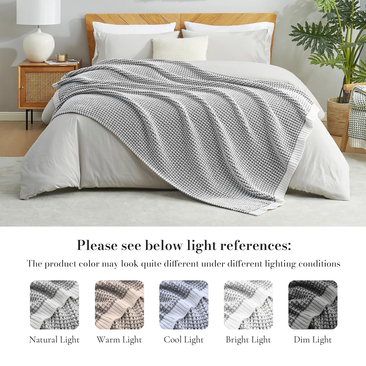 Home Chunky Knit Throw Blanket
