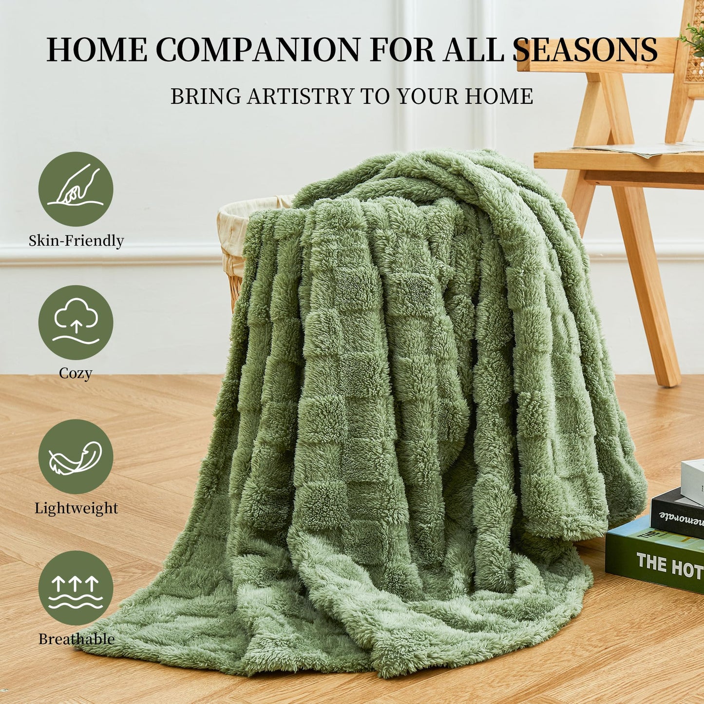 Luxury Plush Faux Fur Throw Blanket
