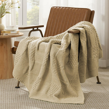 Home Chunky Knit Throw Blanket
